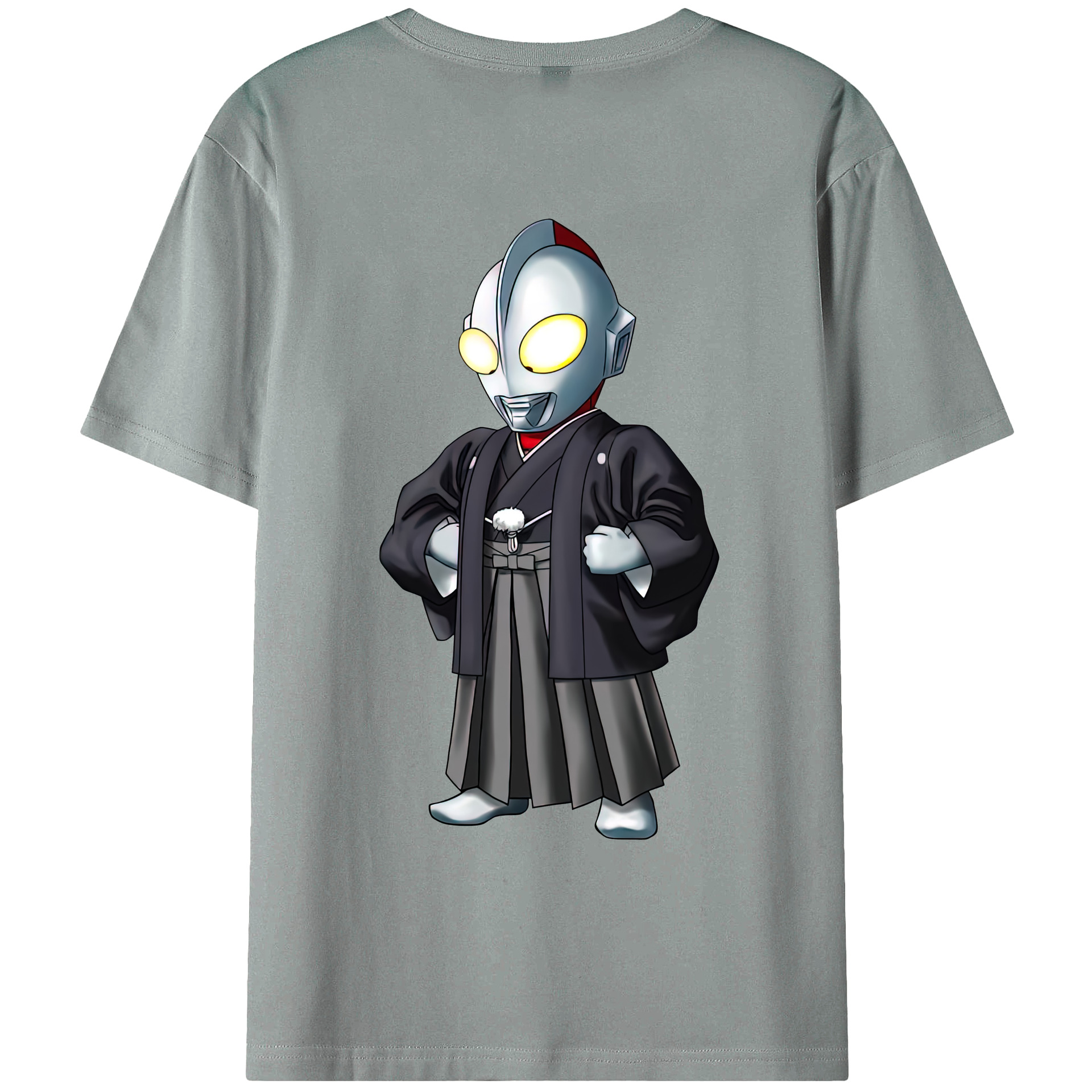 （画像用） ウルトラマン Ultraman 綿100％ メンズ半袖Tシャツ（バックプリント） 通気性